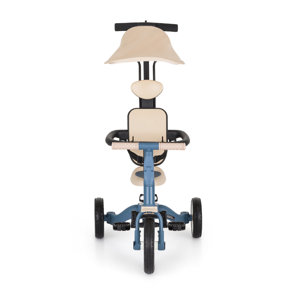 Rowerek Petite&Mars Turbo Plus Ocean Blue widziany z przodu