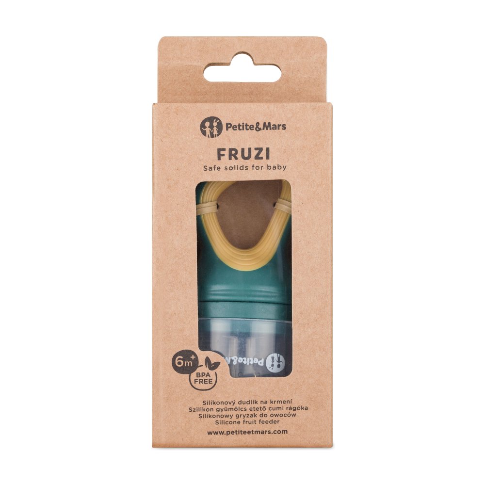 Opakowanie gryzaka Petite&Mars Fruzi Green&Ochre
