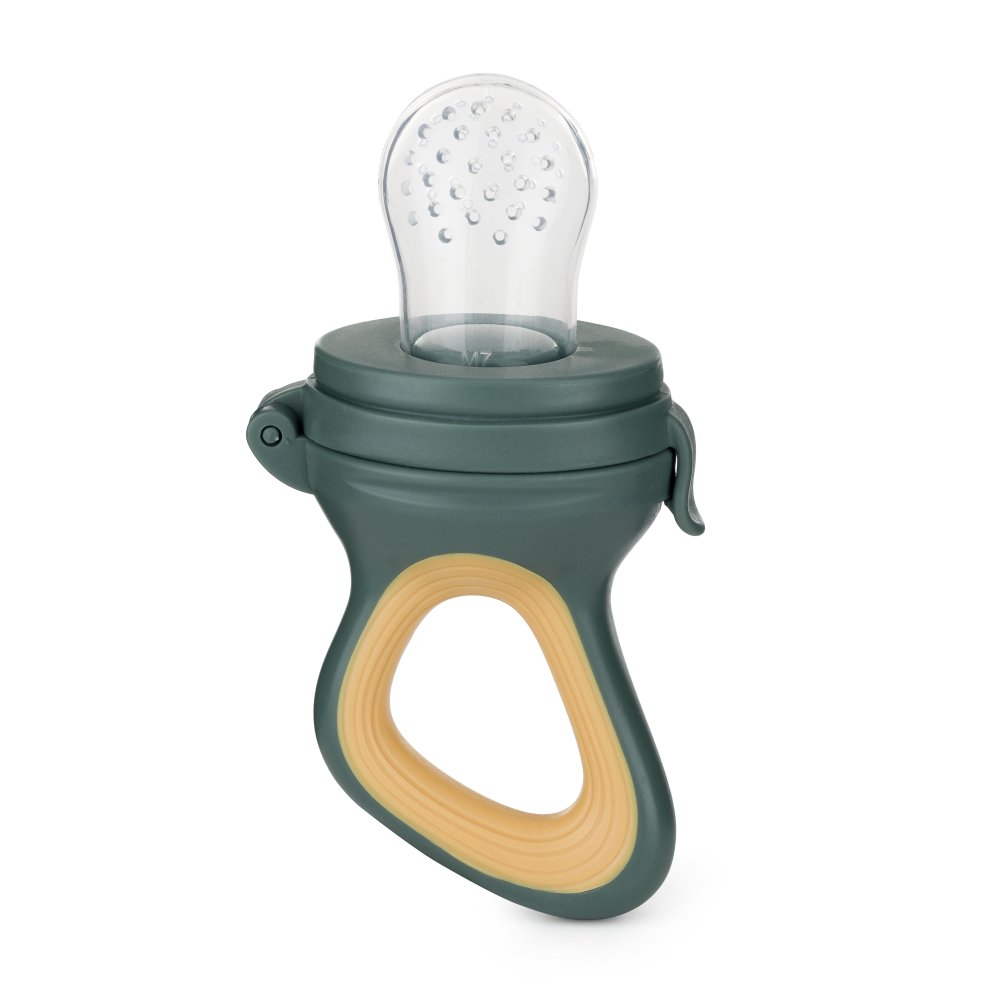 Silikonowa końcówka gryzaka Petite&Mars Fruzi Green&Ochre