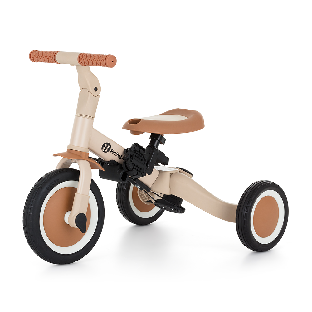 Rowerek Petite&Mars Turbo 5w1 Desert Sand w konfiguracji trójkołowej