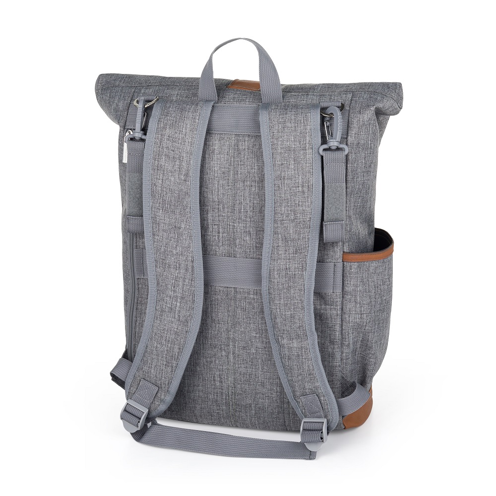 Tył i szelki plecaka Petite&Mars Jackob Ultimate Grey