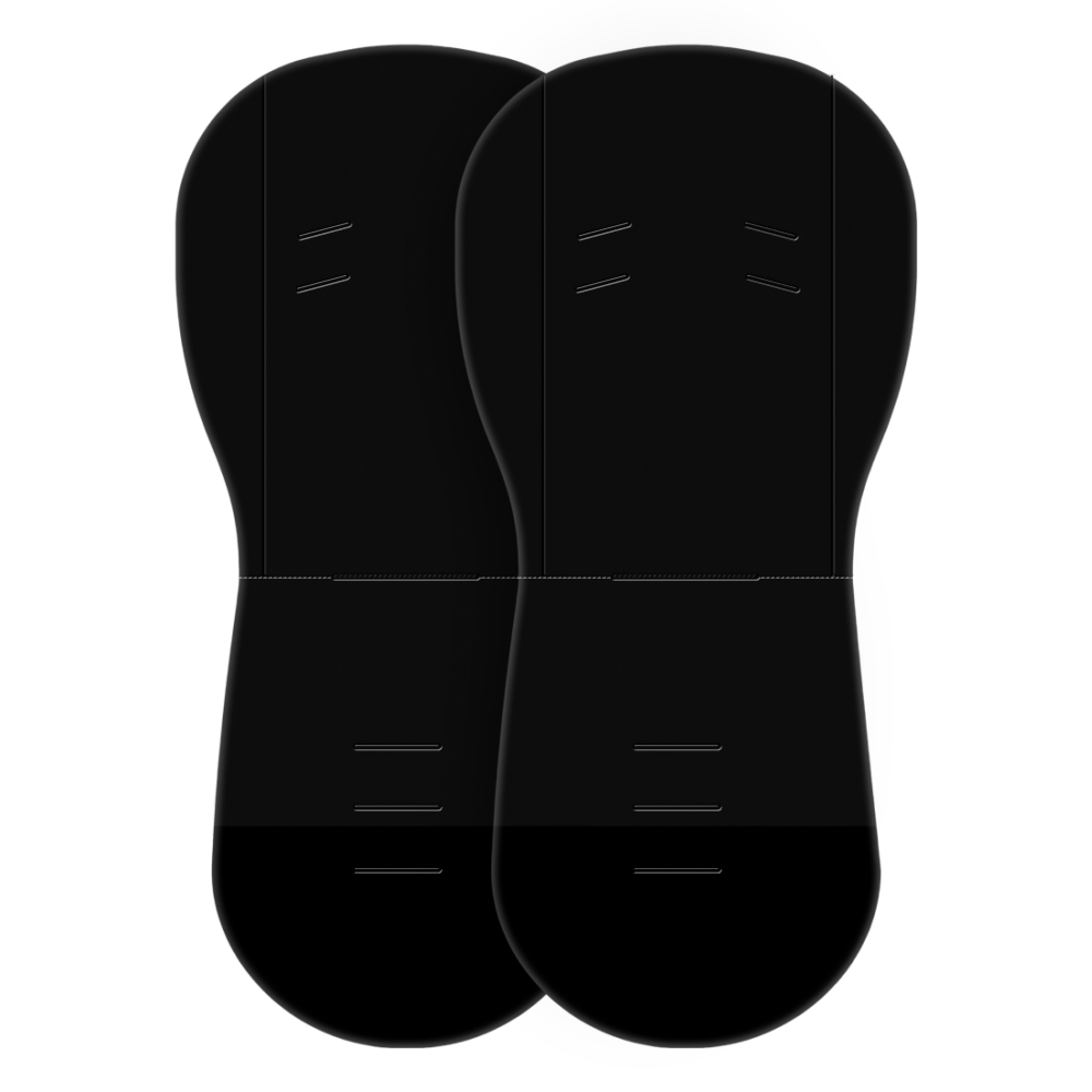 Czarna dwustronna wkładka do wózka Petite&Mars Foamy Black