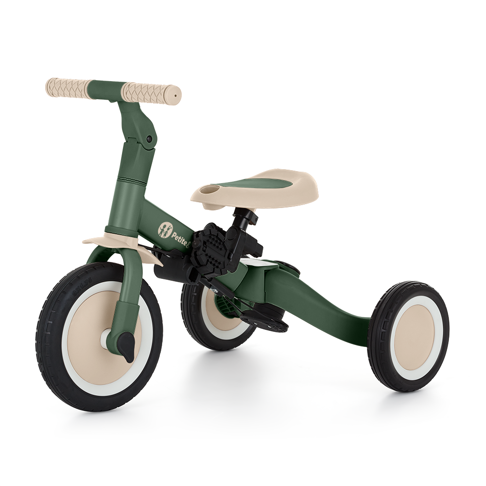 Rowerek Petite&Mars Turbo Misty Green w wersji trójkołowej