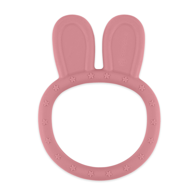 Różowy gryzak Petite&Mars Bunny Dusty Rose