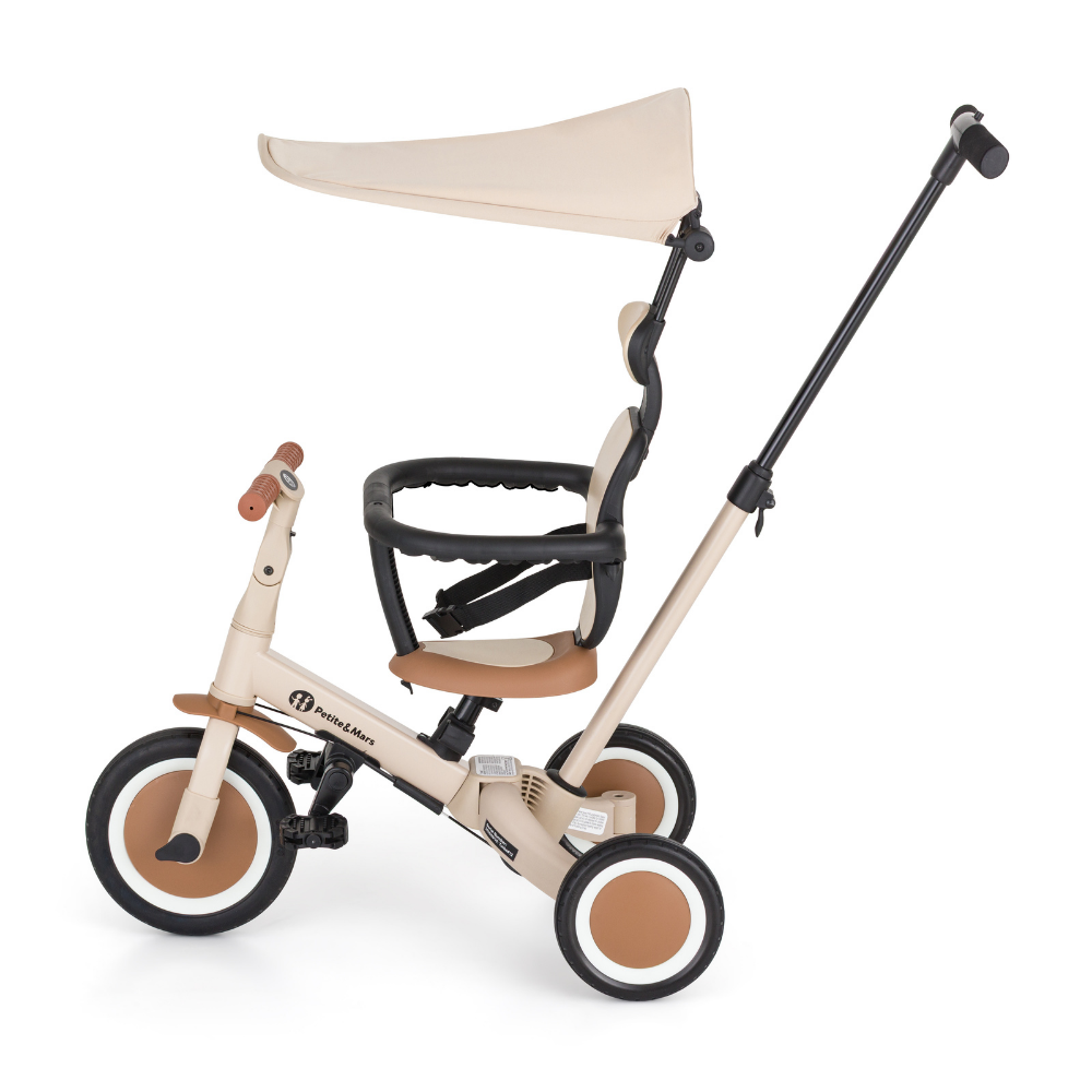 Rowerek Petite&Mars Turbo Plus Desert Sand widziany z boku