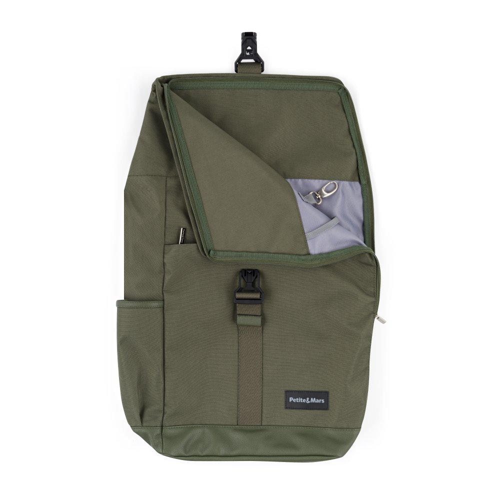 Tył i szelki plecaka Petite&Mars Jackob Ultimate Grey