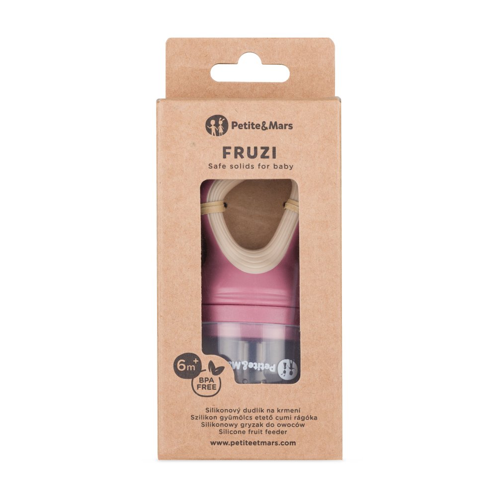 Opakowanie gryzaka Petite&Mars Fruzi Rose&Sand