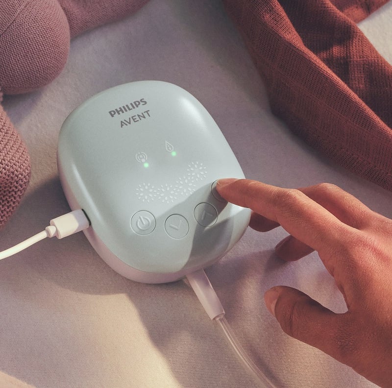 Sterowanie kompaktowym laktatorem Philips Avent Essential