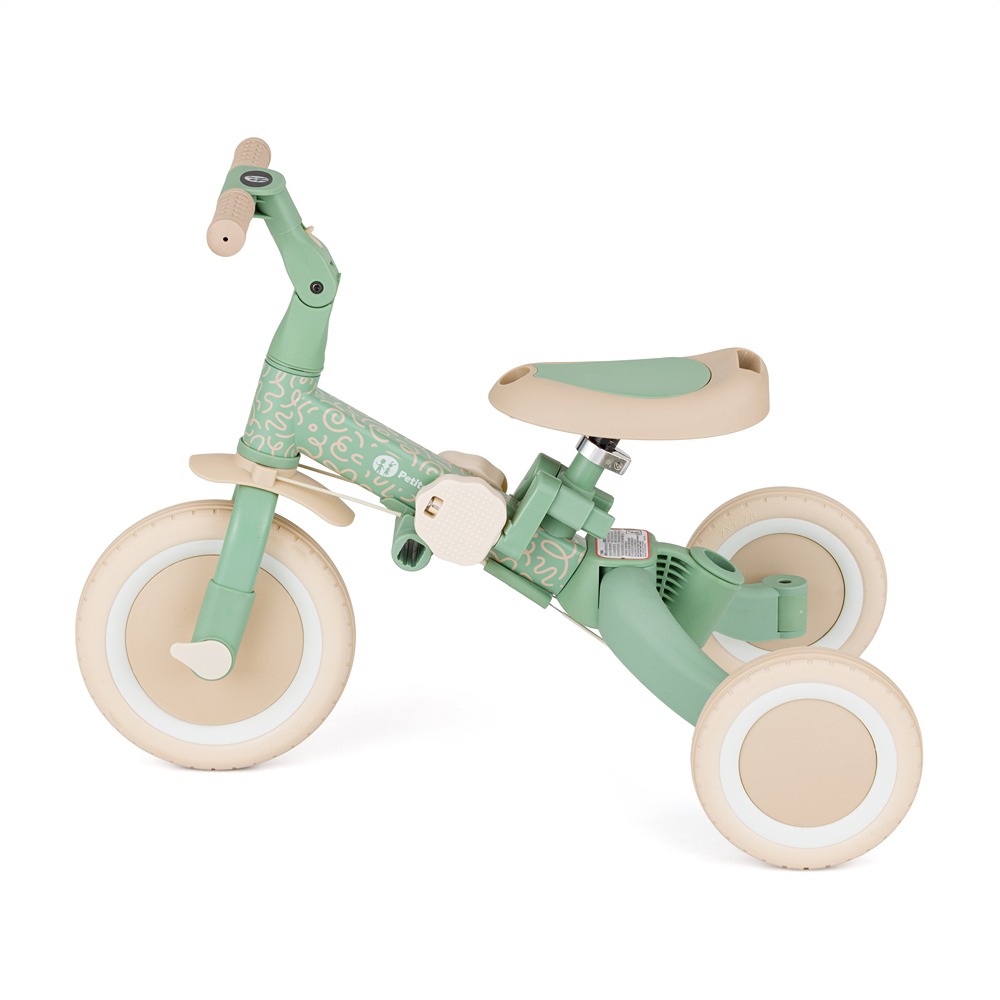 Rowerek Petite&Mars Turbo Green Twist z pedałami
