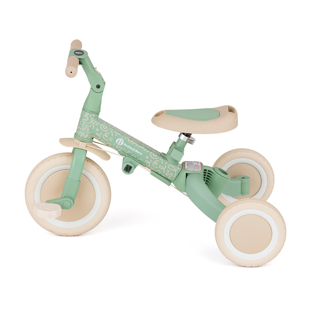 Petite&Mars Turbo Green Twist w konfiguracji roweru