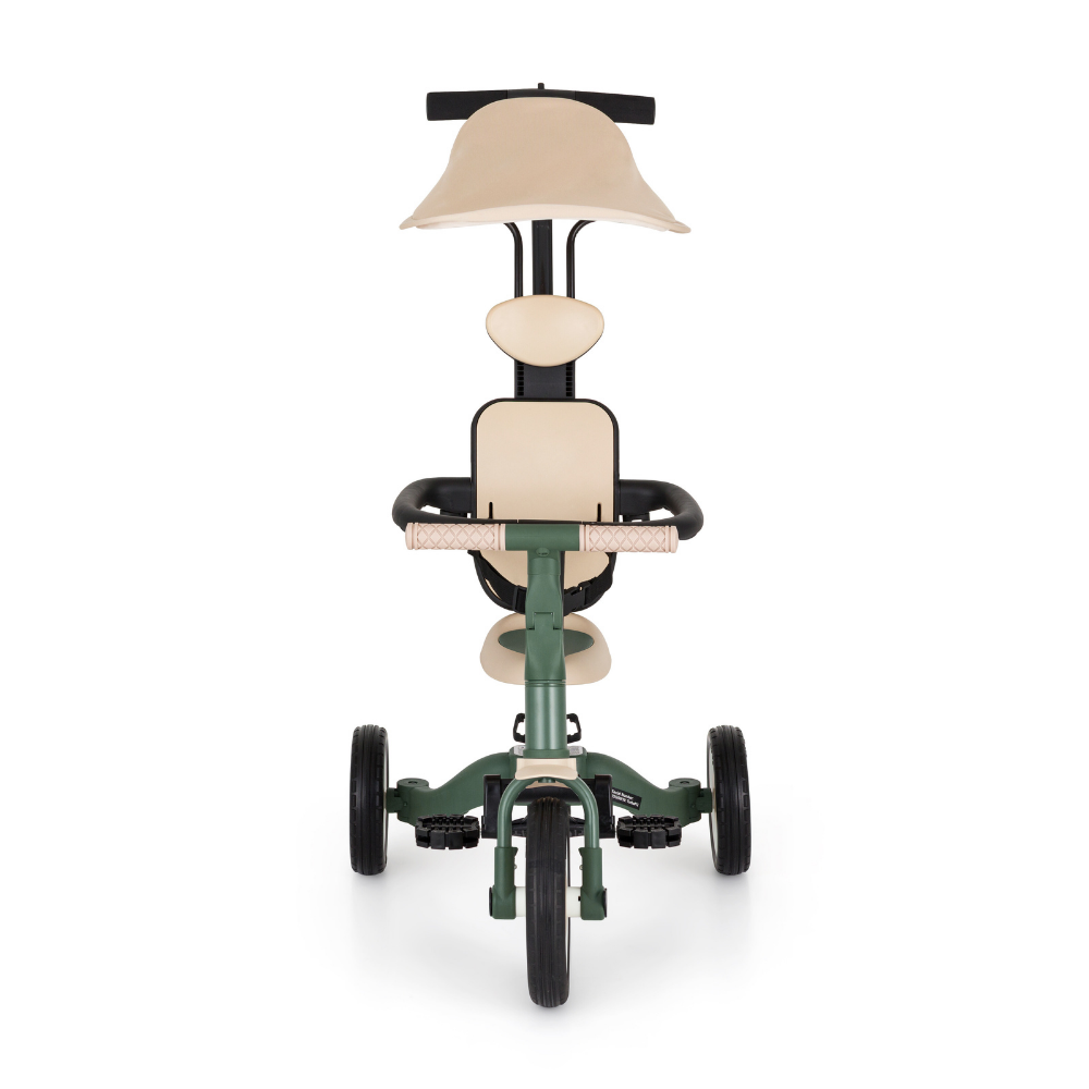 Rowerek Petite&Mars Turbo Plus Misty Green widziany z przodu