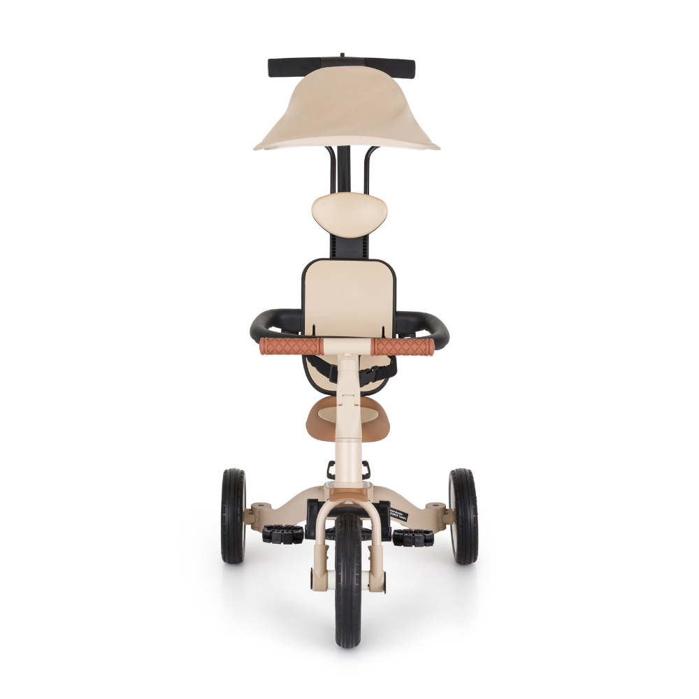 Rowerek Petite&Mars Turbo Plus Desert Sand widziany z przodu