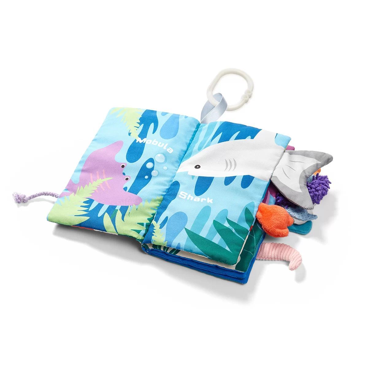 Otwarte strony książeczki Babyono Go To The Ocean