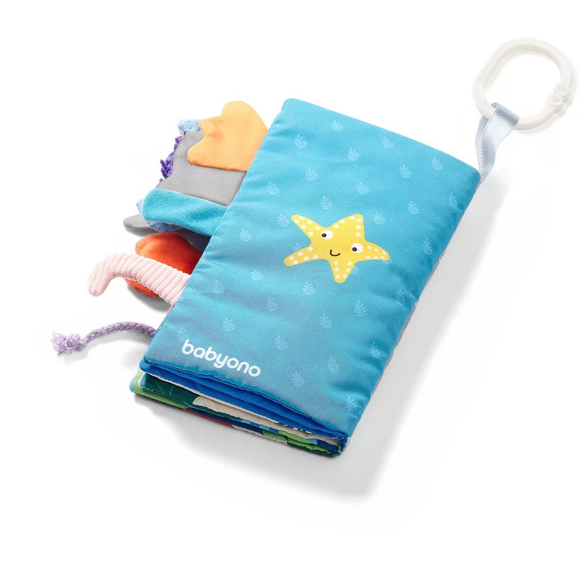 Złożona książeczka Babyono Go To The Ocean z zawieszką
