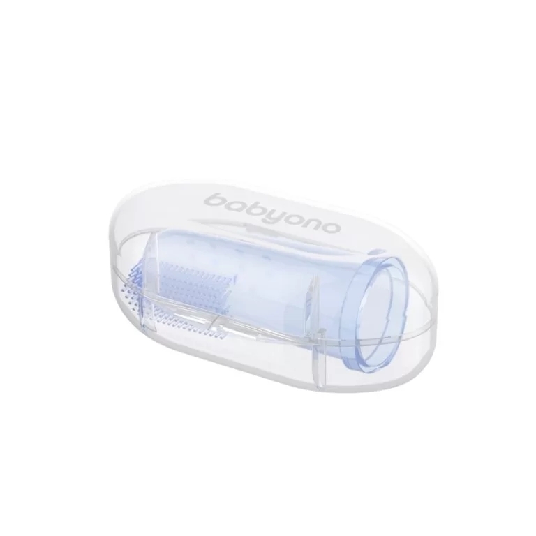 Niebieska szczoteczka Babyono w etui