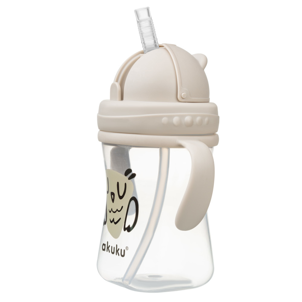 Bidon Akuku A0204 Sowa z chowaną słomką 300 ml
