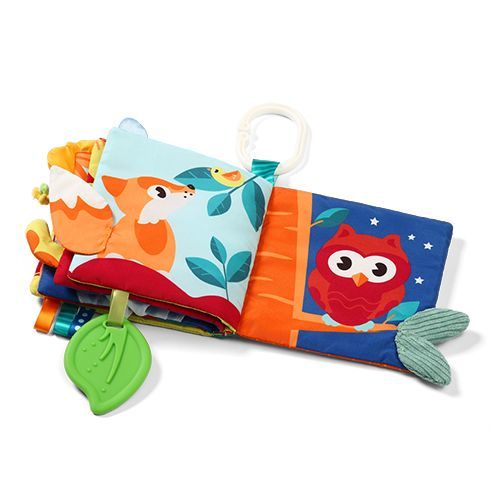 Kolorowe strony książeczki Babyono Forest Trip