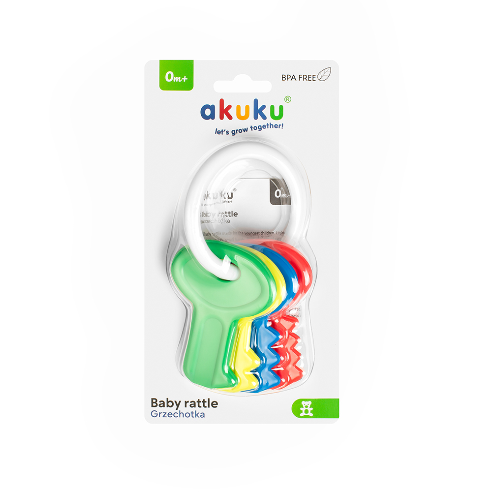 Ciemna grzechotka Akuku Klucze w opakowaniu
