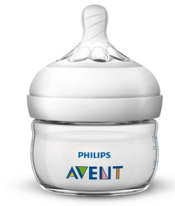 Philips Avent SCF039/17 butelka Natural 60 ml ze smoczkiem Przepływ 1, 0m+