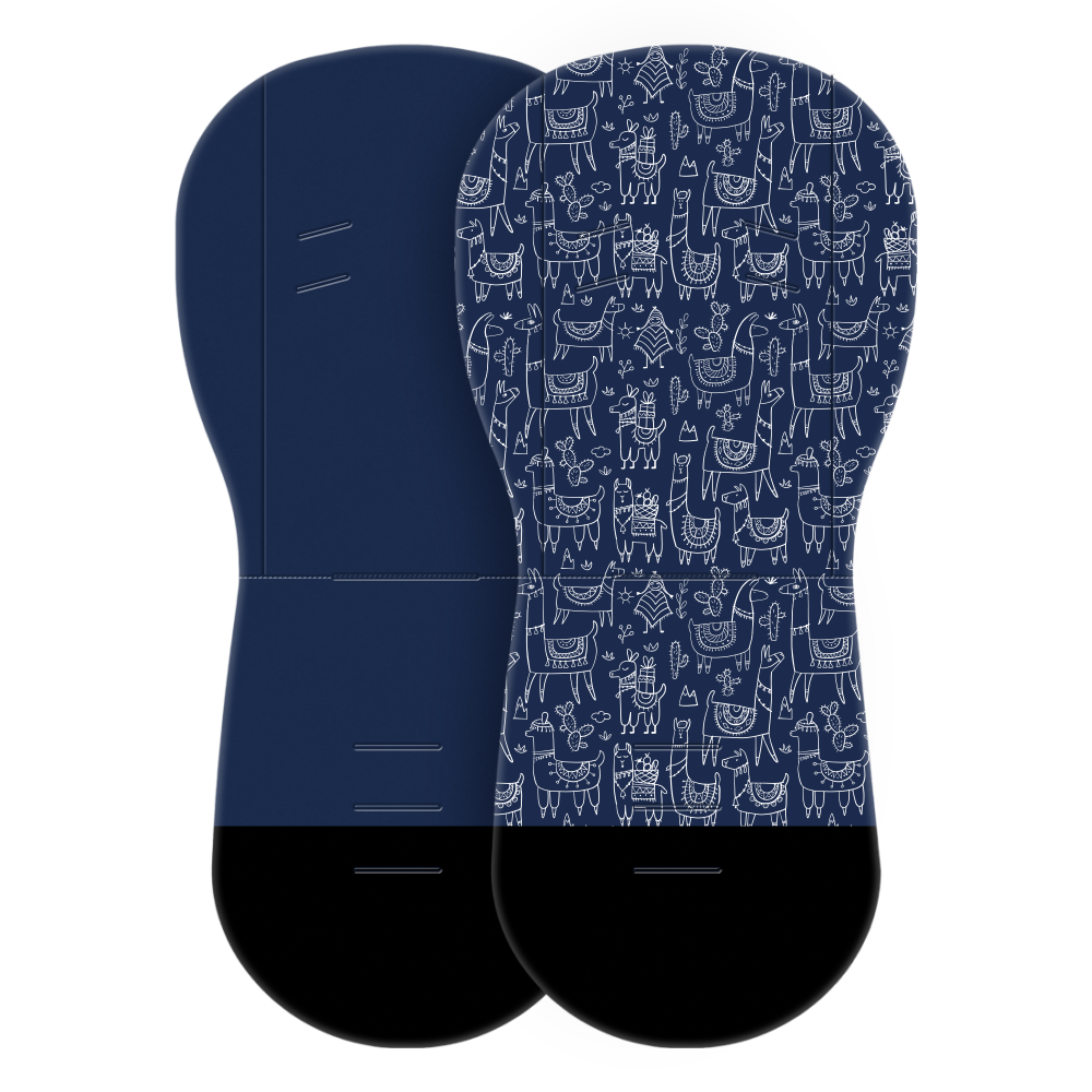 Dwustronna wkładka do wózka Petite&Mars Foamy Blue Lama