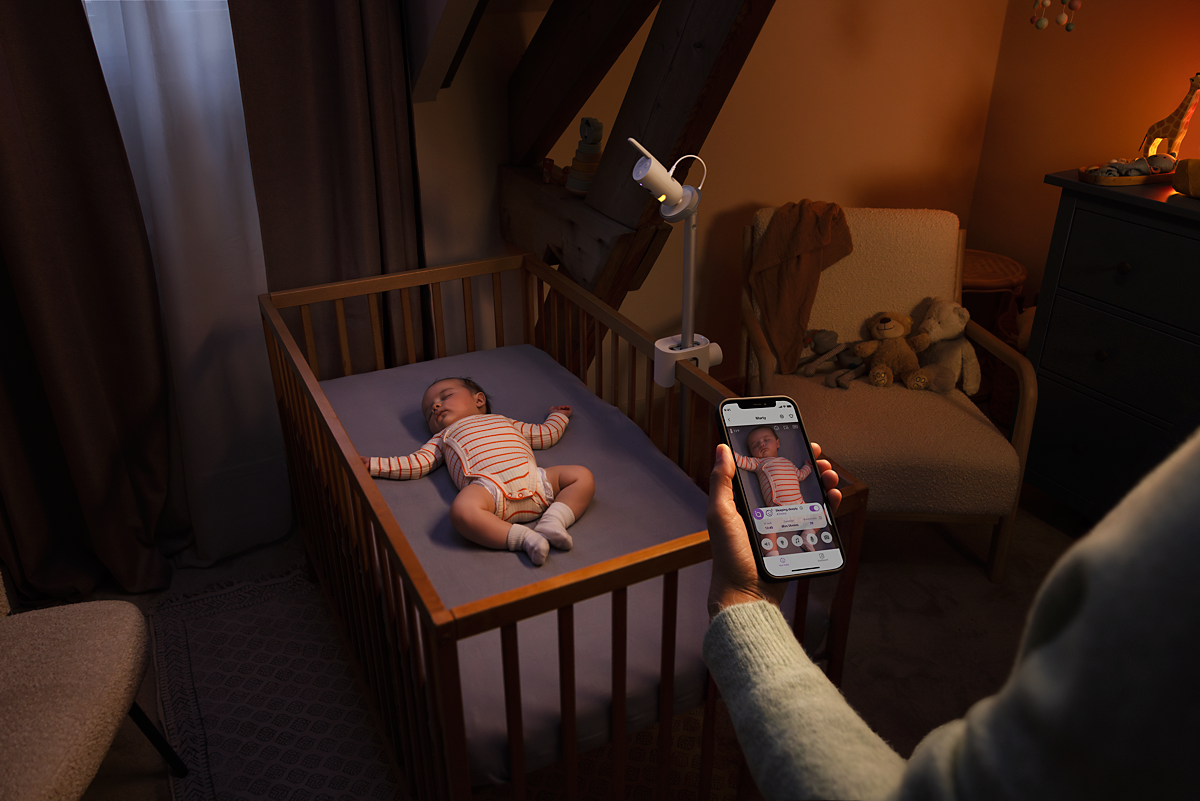 Podgląd dziecka w aplikacji Philips Avent Baby Monitor+