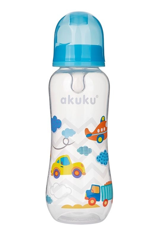 Niebieska butelka do karmienia Akuku A0105 250 ml