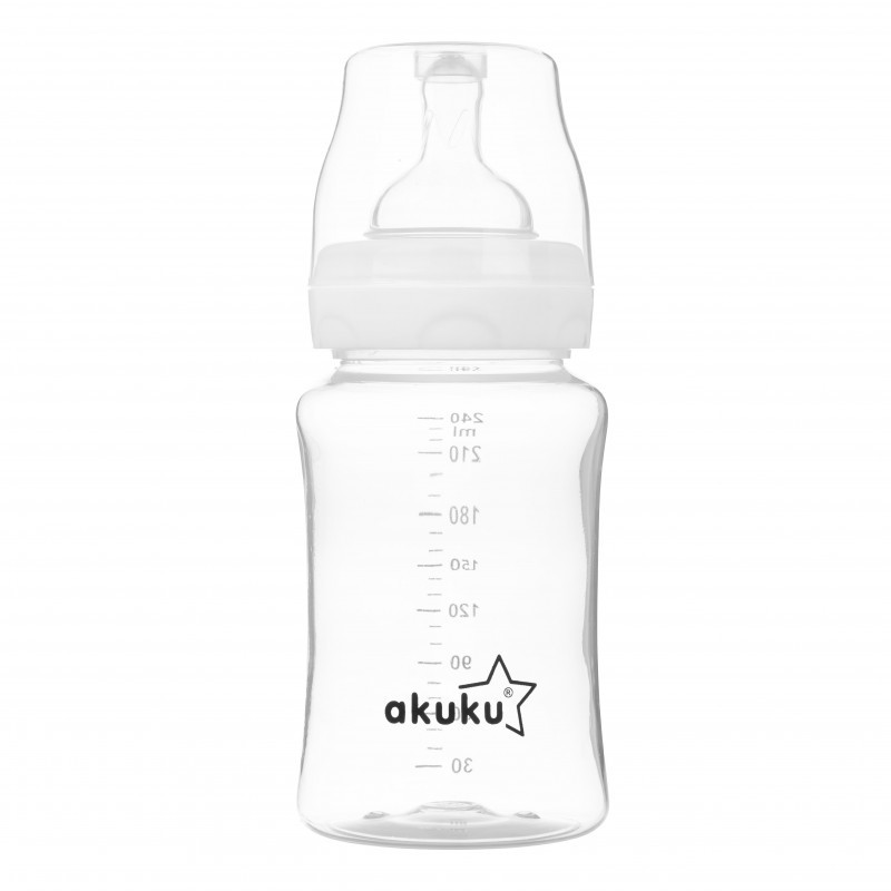 Szerokootworowa butelka antykolkowa Akuku A0107 240 ml