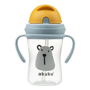Bidon Akuku A0203 Miś z chowaną słomką 300 ml