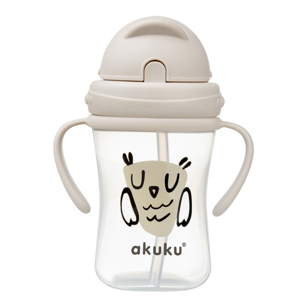 Beżowy bidon Akuku A0204 Sowa 300 ml