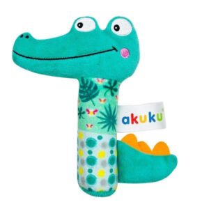 Pluszowa grzechotka Akuku Krokodyl A0644 0+