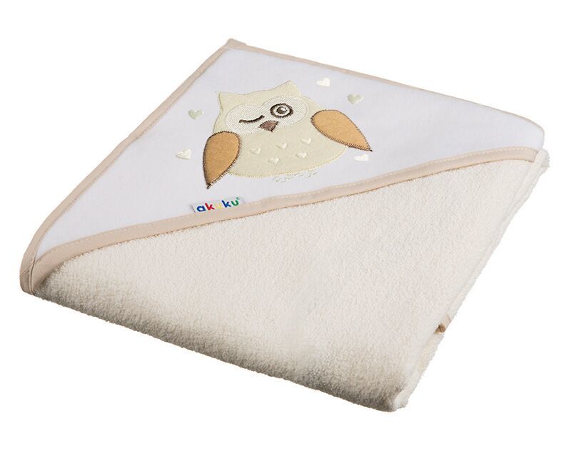 Okrycie kąpielowe Akuku ecru 100 na 100 cm