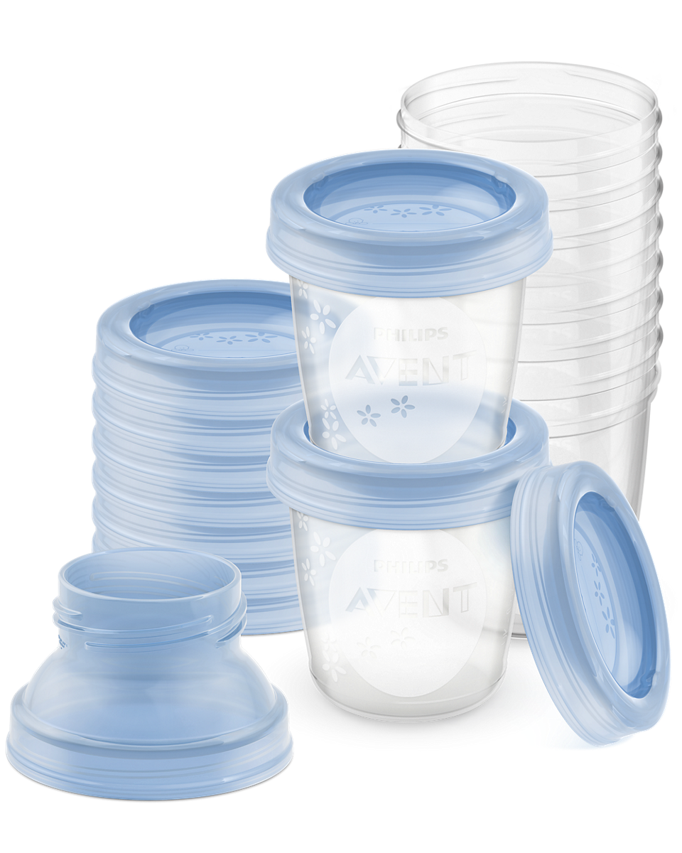 Philips Avent SCF618/10 zestaw dziesięciu pojemników z adapterem